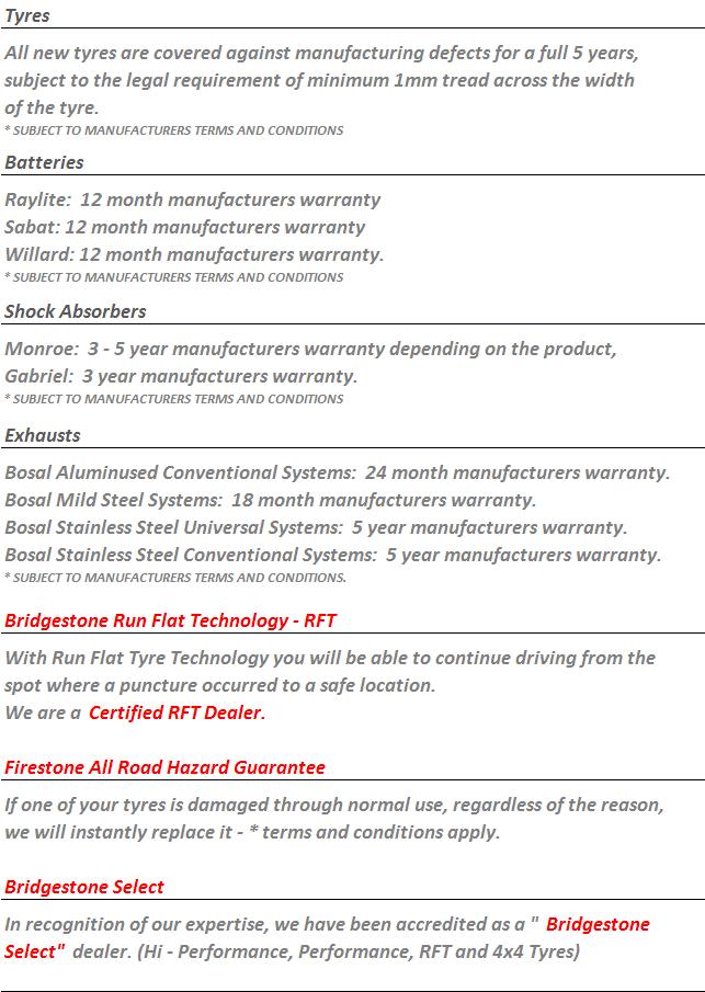 Manufacturers Warranty